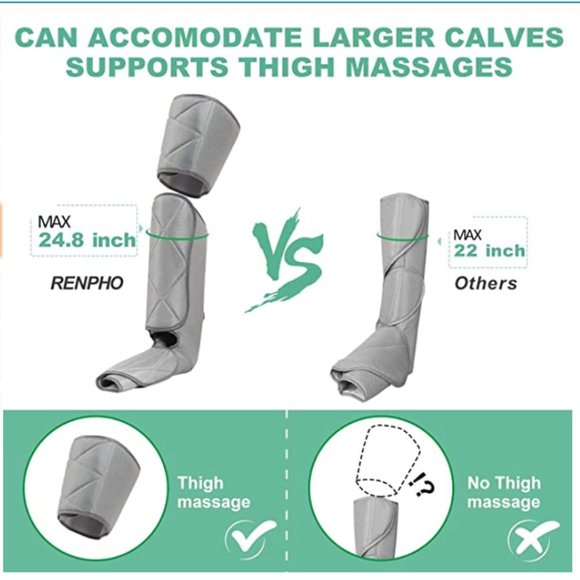 Leg Massager Circulation Relaxation, Air Compression Calf Feet Thigh🤩 - Picture 4 of 6